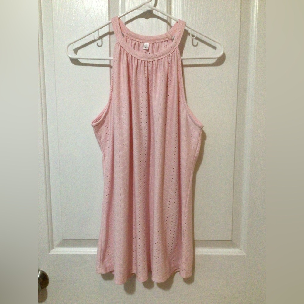 Pink Sleeveless Women's Tank Top! Sz. L. Excellent Condition!